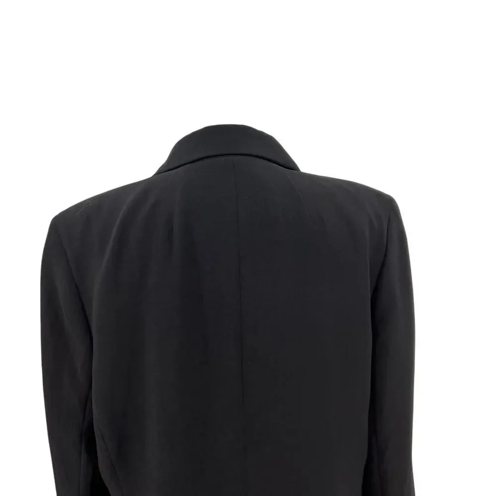 Madewell The Rosedale Blazer in‎ Crepe in Black Size 12